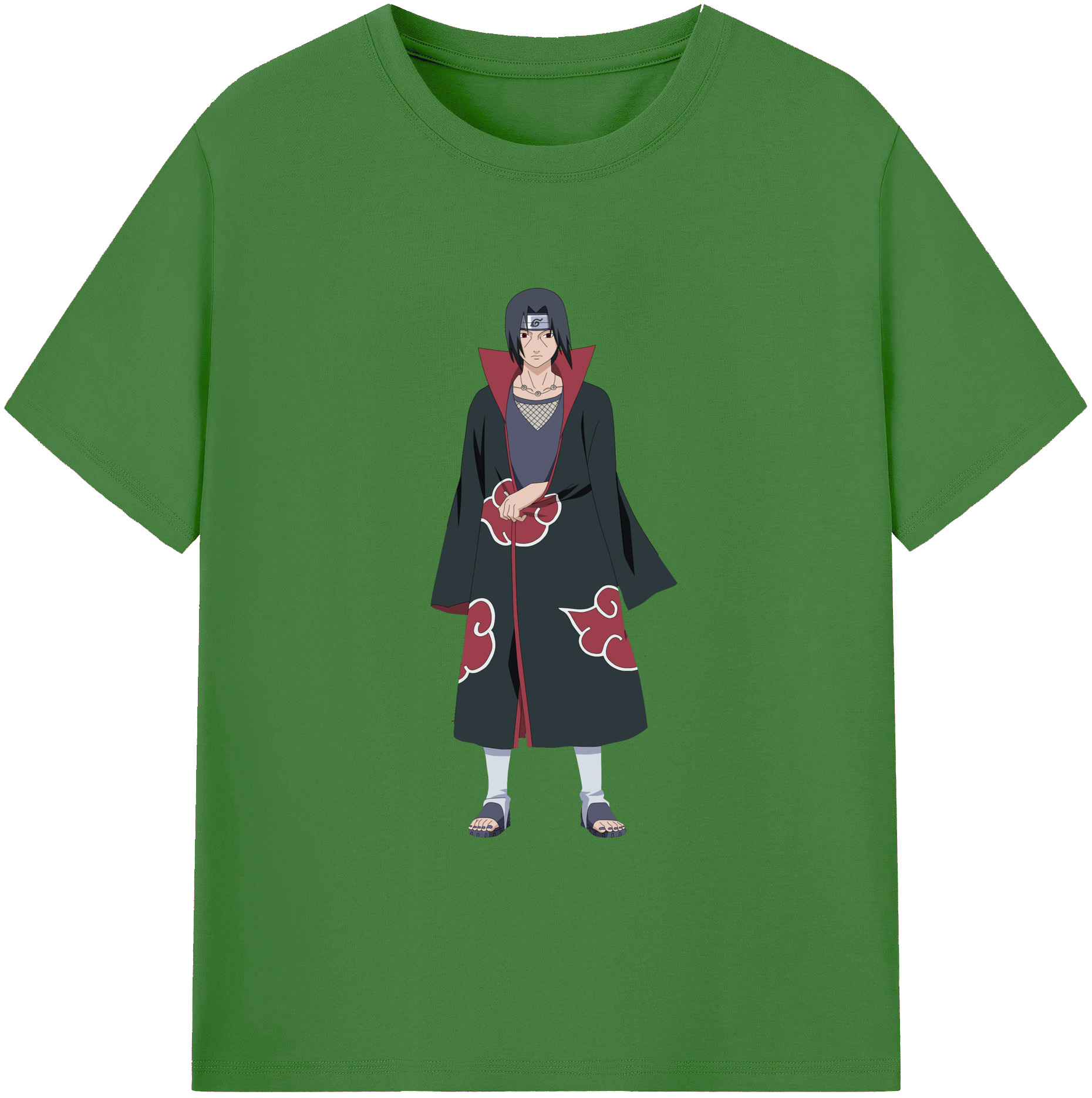 （画像用） NARUTO -ナルト- うちは イタチ Uchiha Itachi レディースカジュアルプリントTシャツ（綿100％）